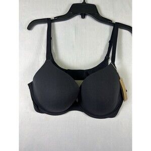 Skims Fits Everybody Push-Up Demi Underwire Bra Onyx NWT